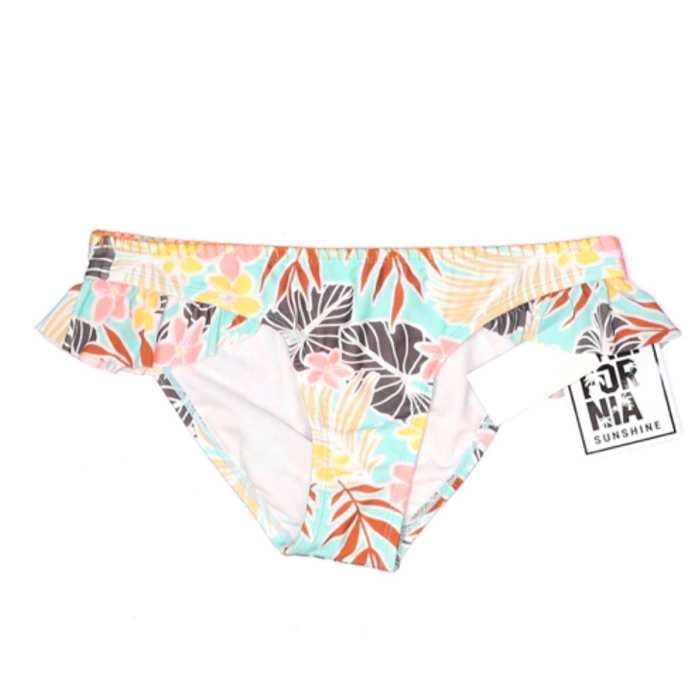NWT California Sunshine High Rise Bikini Bottom